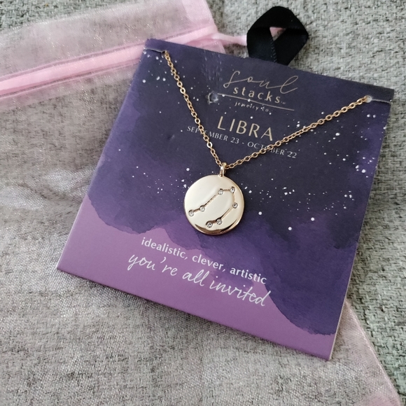 Jewelry - ⭐Closet Closing⭐Soul Stacks Star Sign Libra Pendant